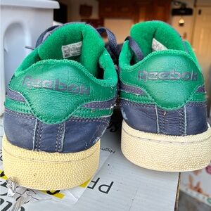 Reebok mens Green and Blue Sneakers